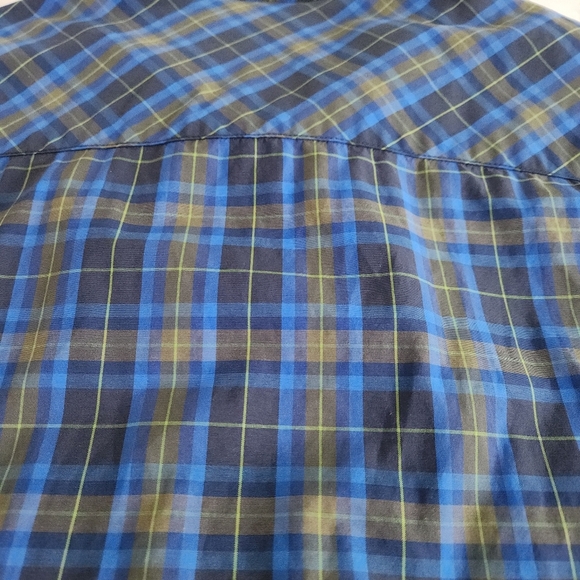 CHLOROPHYLLE Plaid Outdoor Shirt Short Sleeve Button-Up xl - Picture 7 of 12